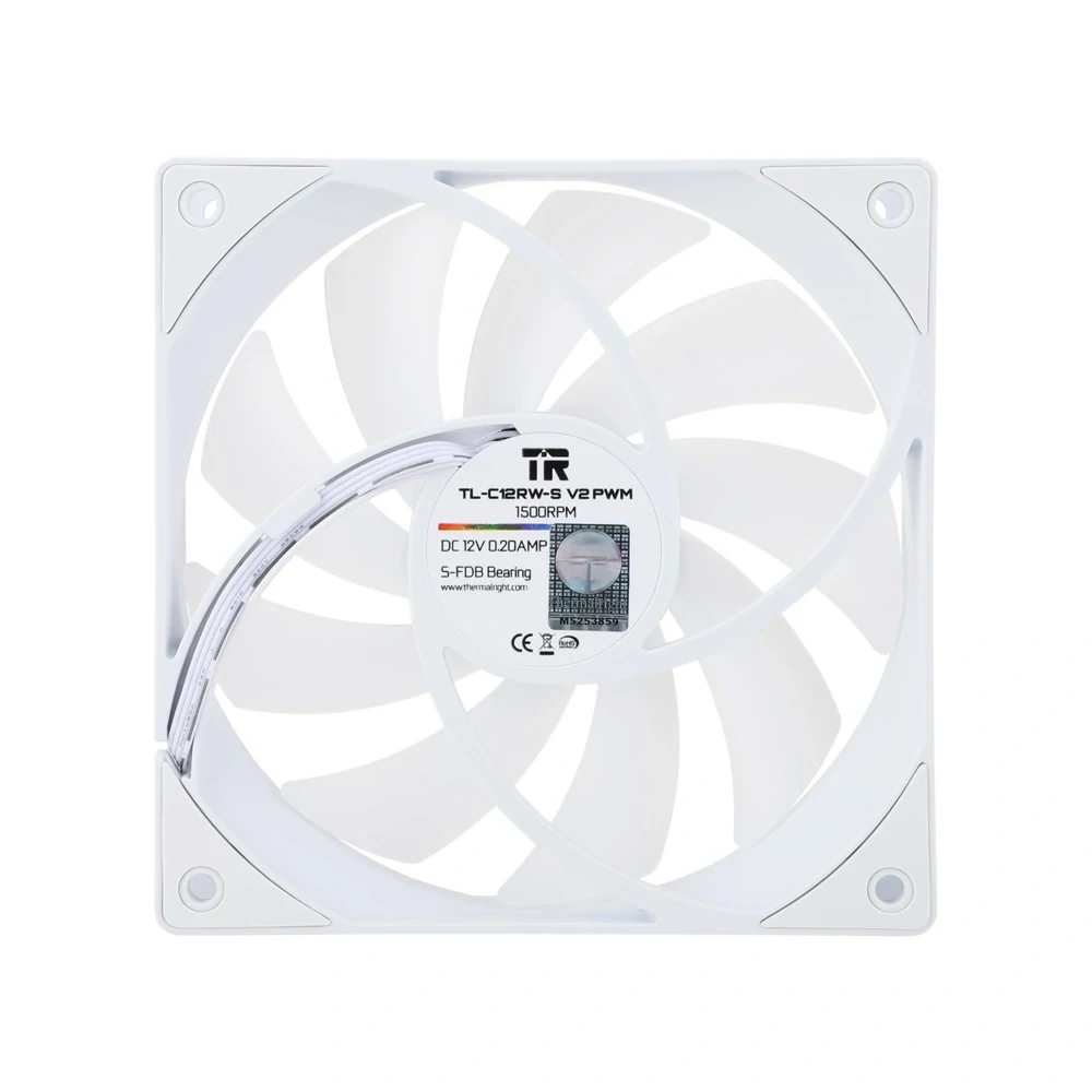 Fan Thermalright TL-C12RW-S Reverse Blade - White - ARGB - New