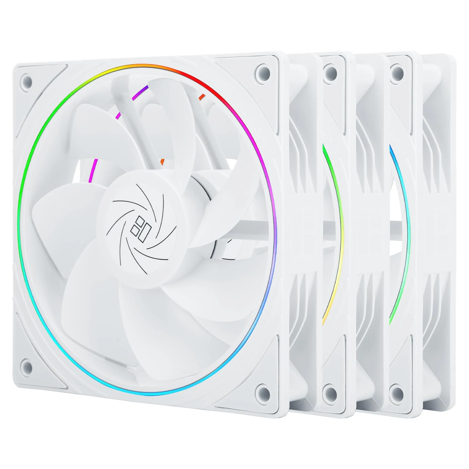 Fan Thermalright TL-C12RW-S X3 Triple Pack Reverse Blade - White - ARGB - New