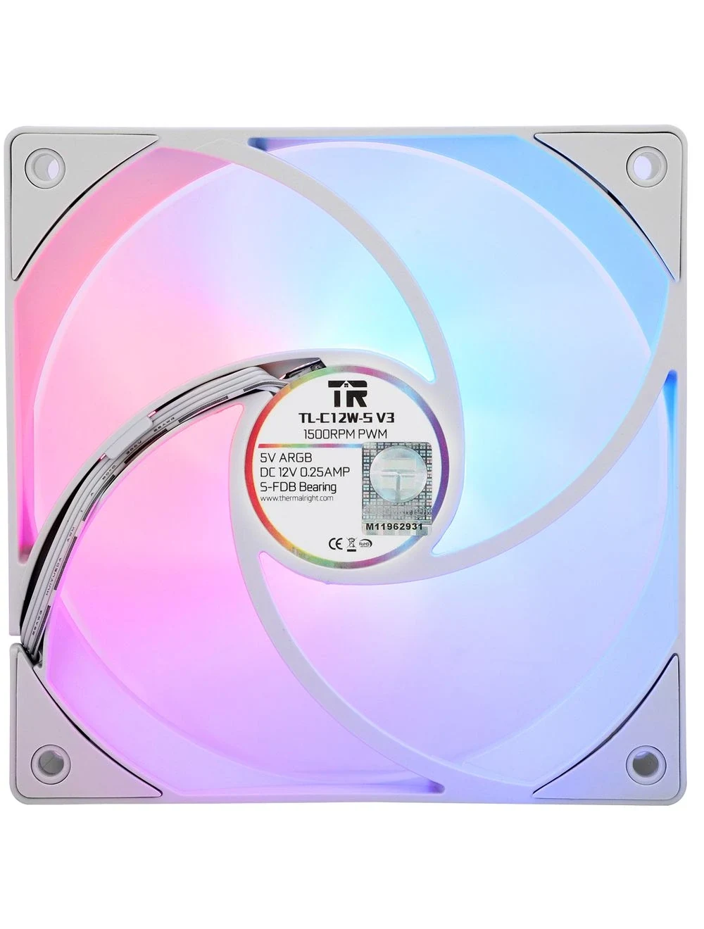 Fan Thermalright TL-C12W-S - White - ARGB - New