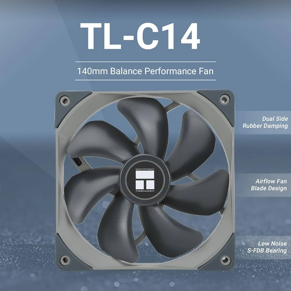 Fan Thermalright TL-C14 - Black - PWM - New
