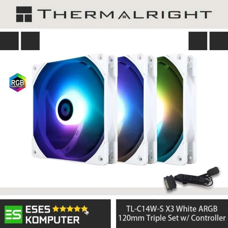 Fan Thermalright TL-C14W-S - White - ARGB - New