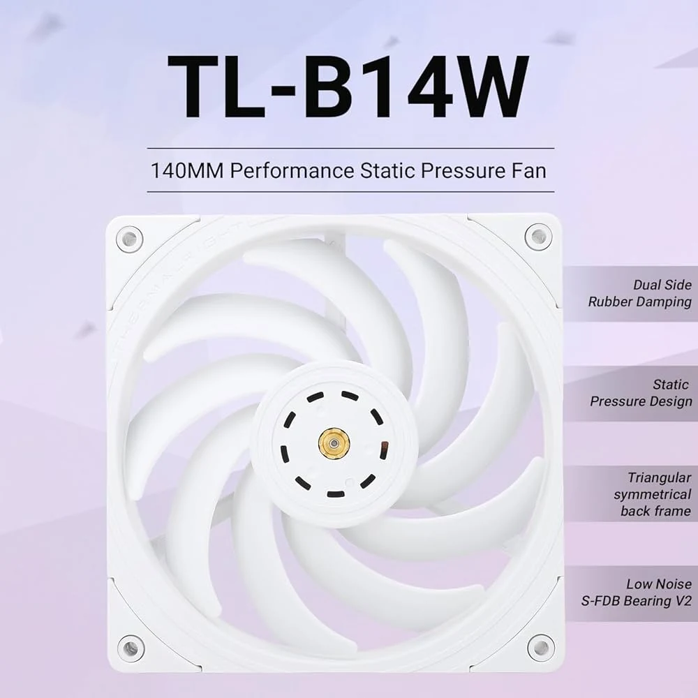 Fan Thermalright TL-C14W - White - PWM - New
