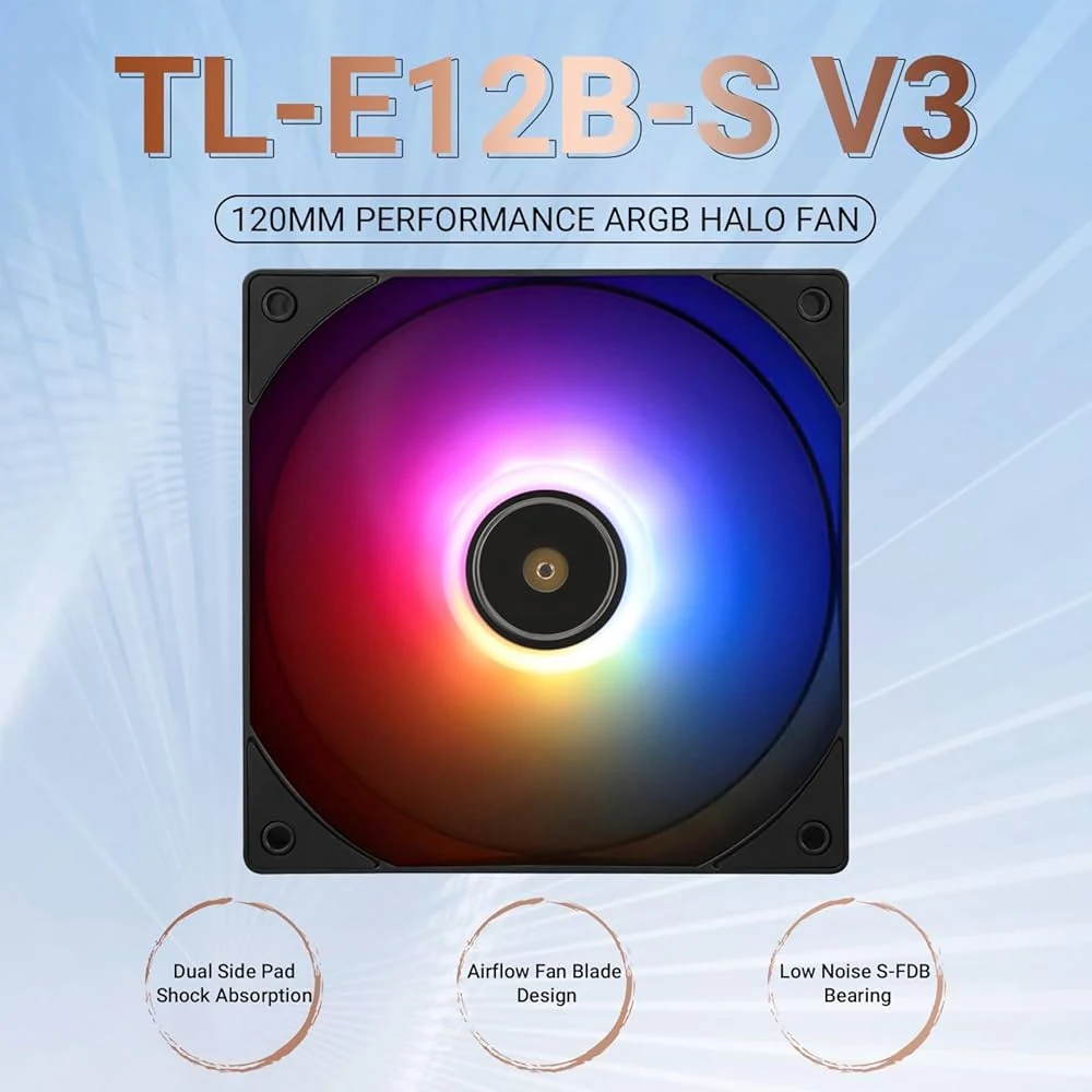 Fan Thermalright TL-E12-S - Black - ARGB - New