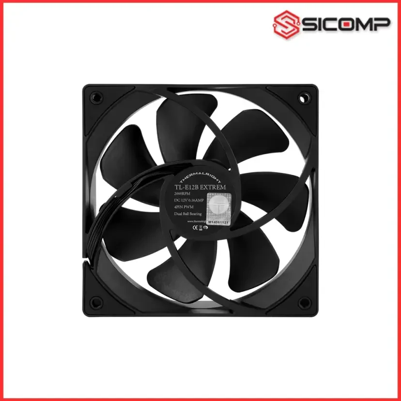 Fan Thermalright TL-E12B EXTREM - Black - PWM - New
