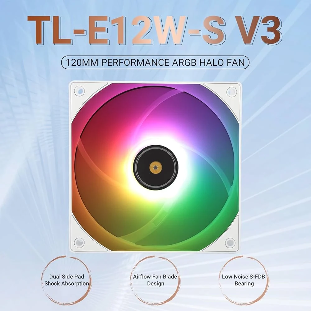 Fan Thermalright TL-E12W - White - PWM - New