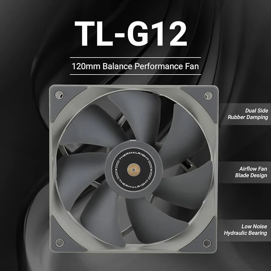 Fan Thermalright TL-G12 - Black - PWM - New