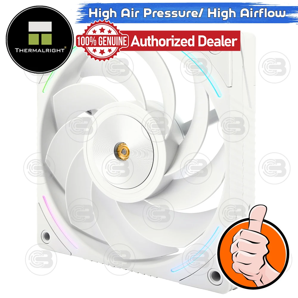 Fan Thermalright TL-K12RW Reverse Blade - White - ARGB - New