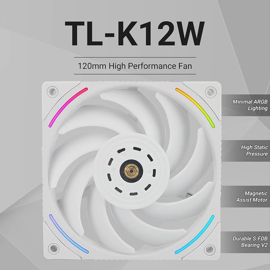 Fan Thermalright TL-K12W-X28-R9 - White - ARGB - New