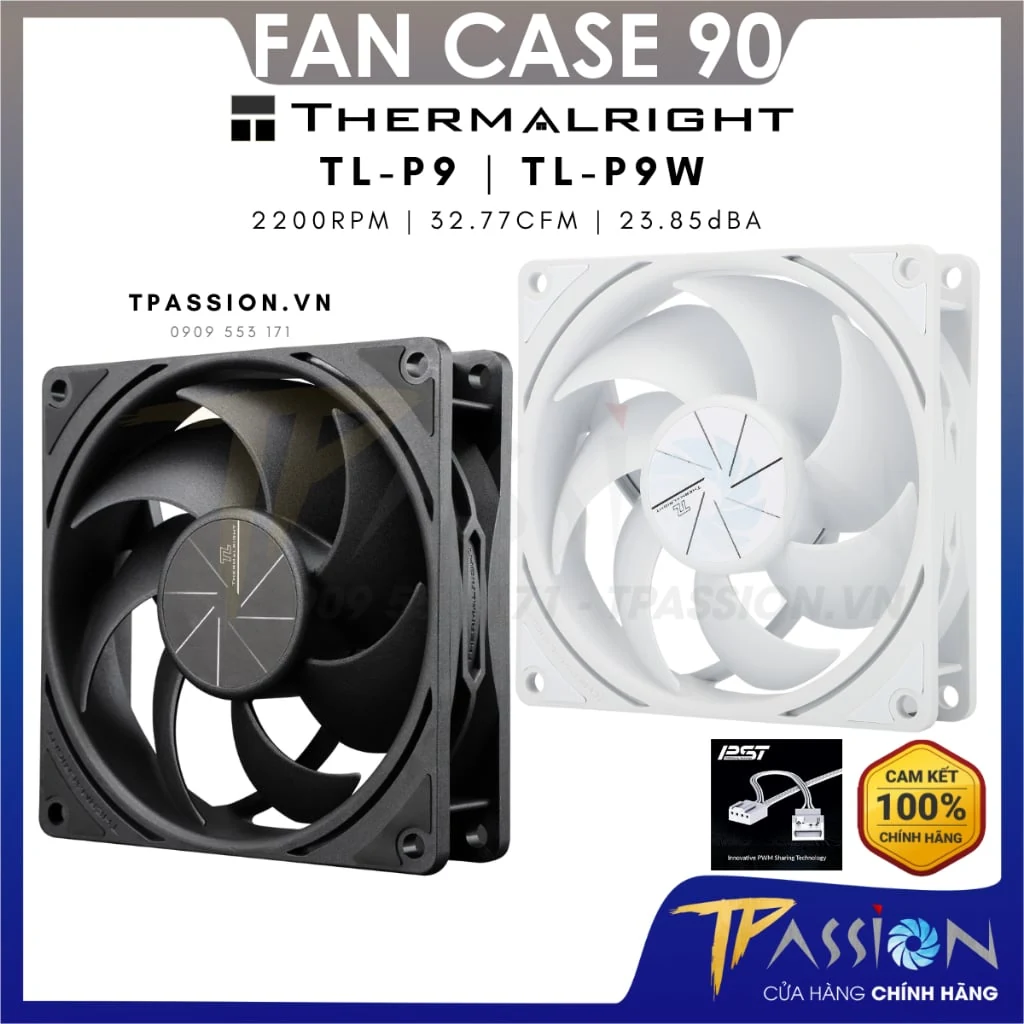 Fan Thermalright TL-P9W-S - White - ARGB - New
