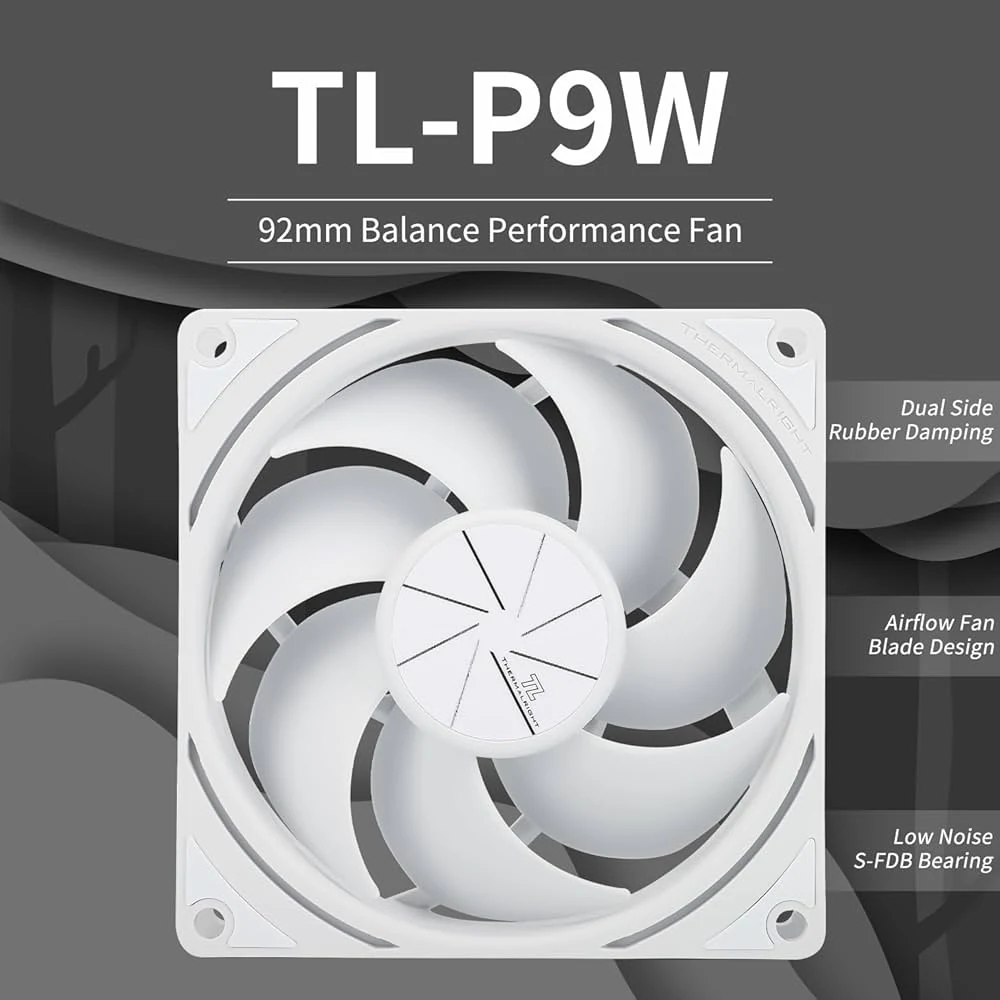 Fan Thermalright TL-P9W-S - White - ARGB - New
