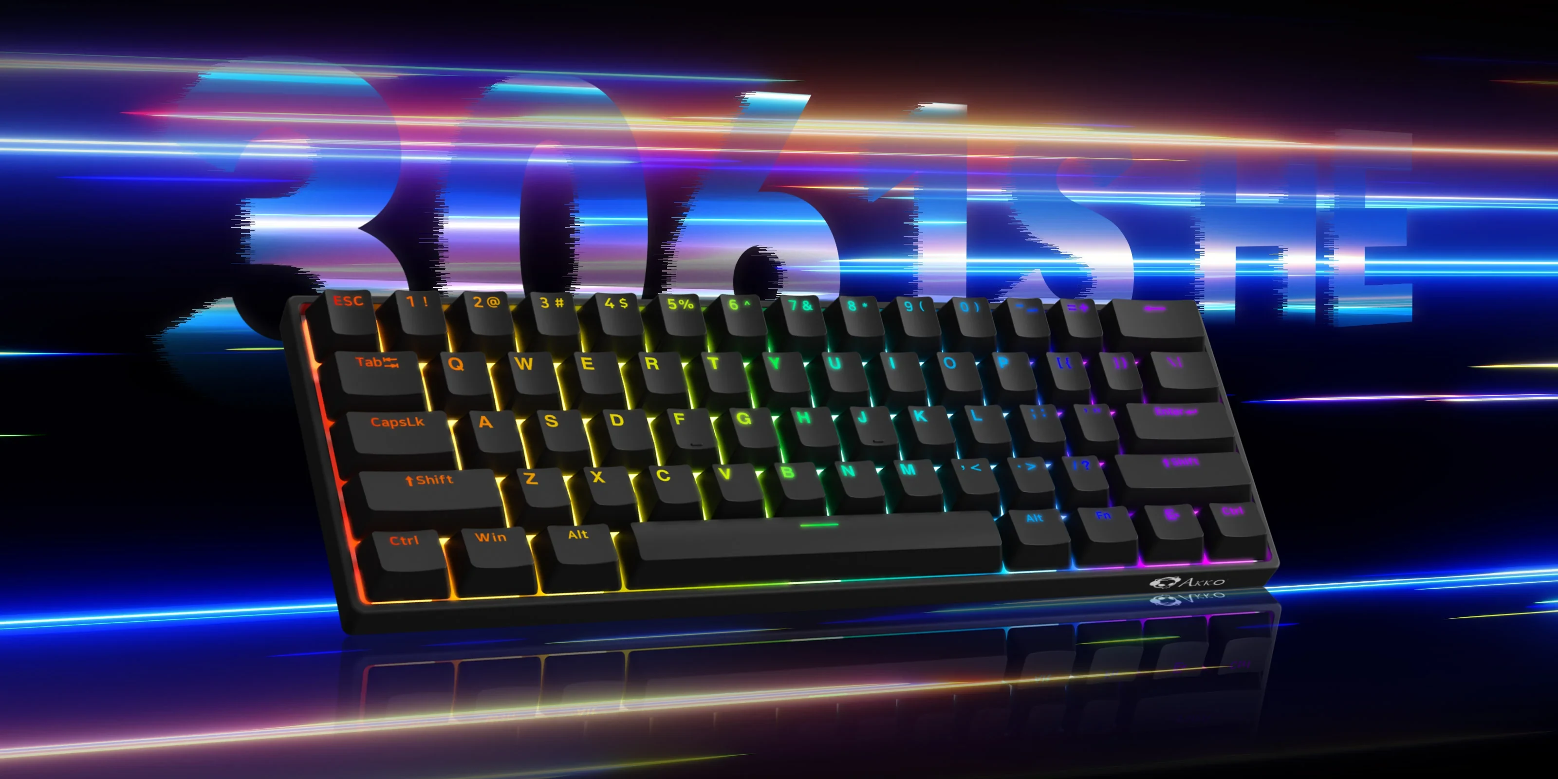 Gaming Gear AKKO 3061S Shine-Through Black