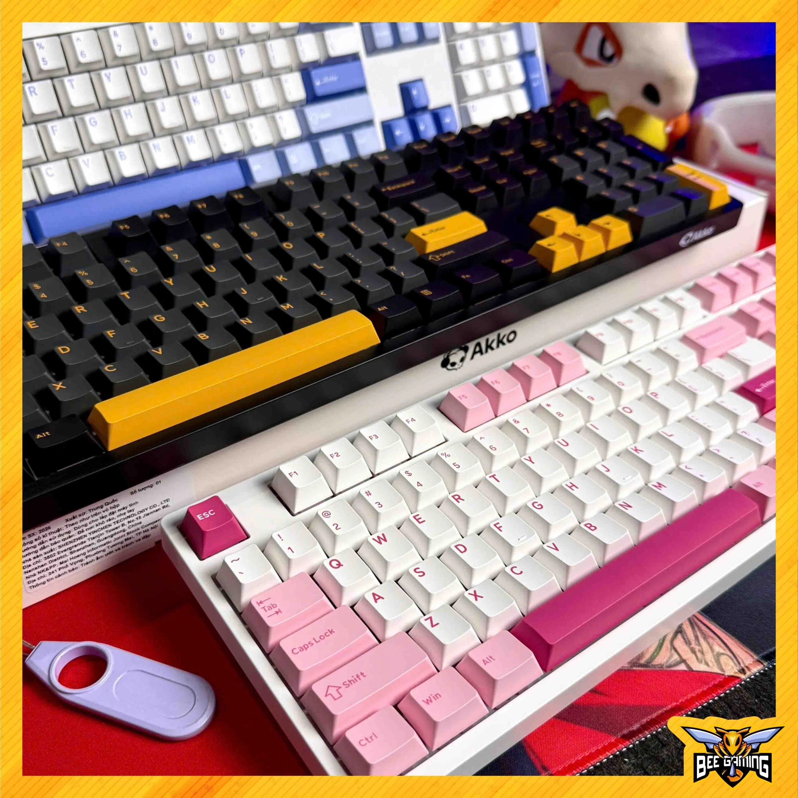 Gaming Gear AKKO 3108 v2 Black & Pink