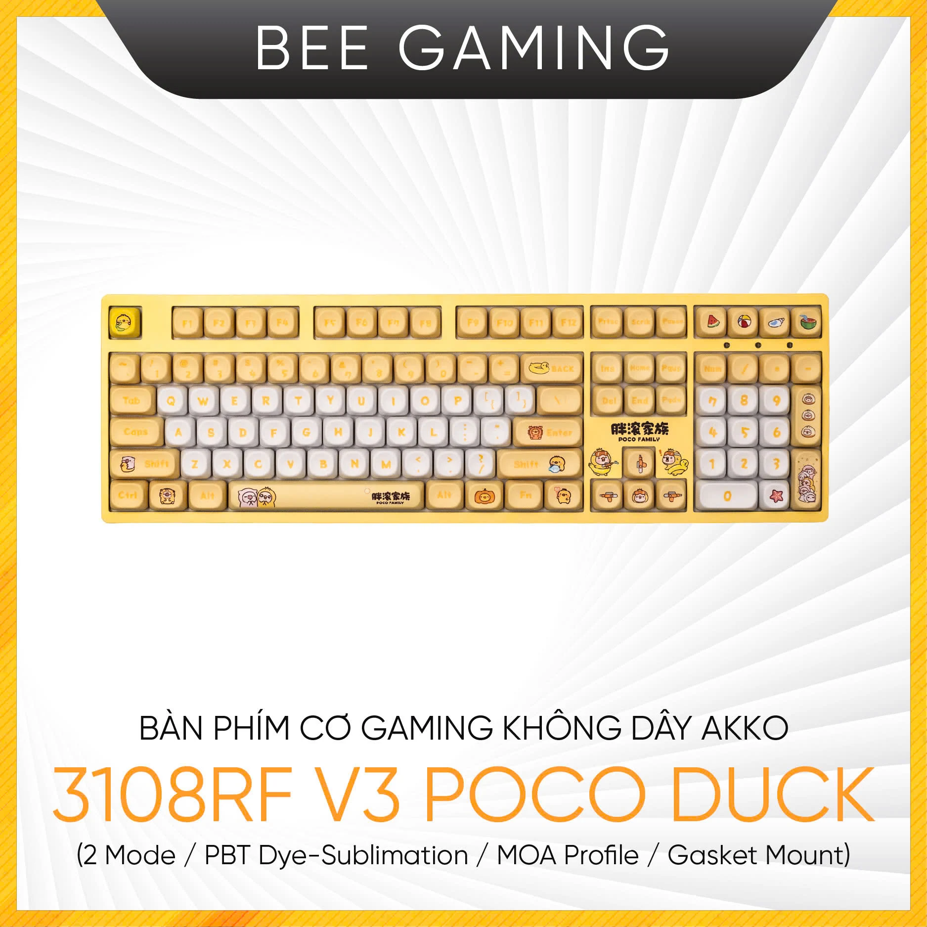 Gaming Gear AKKO 3108RF V3 POCO DUCK