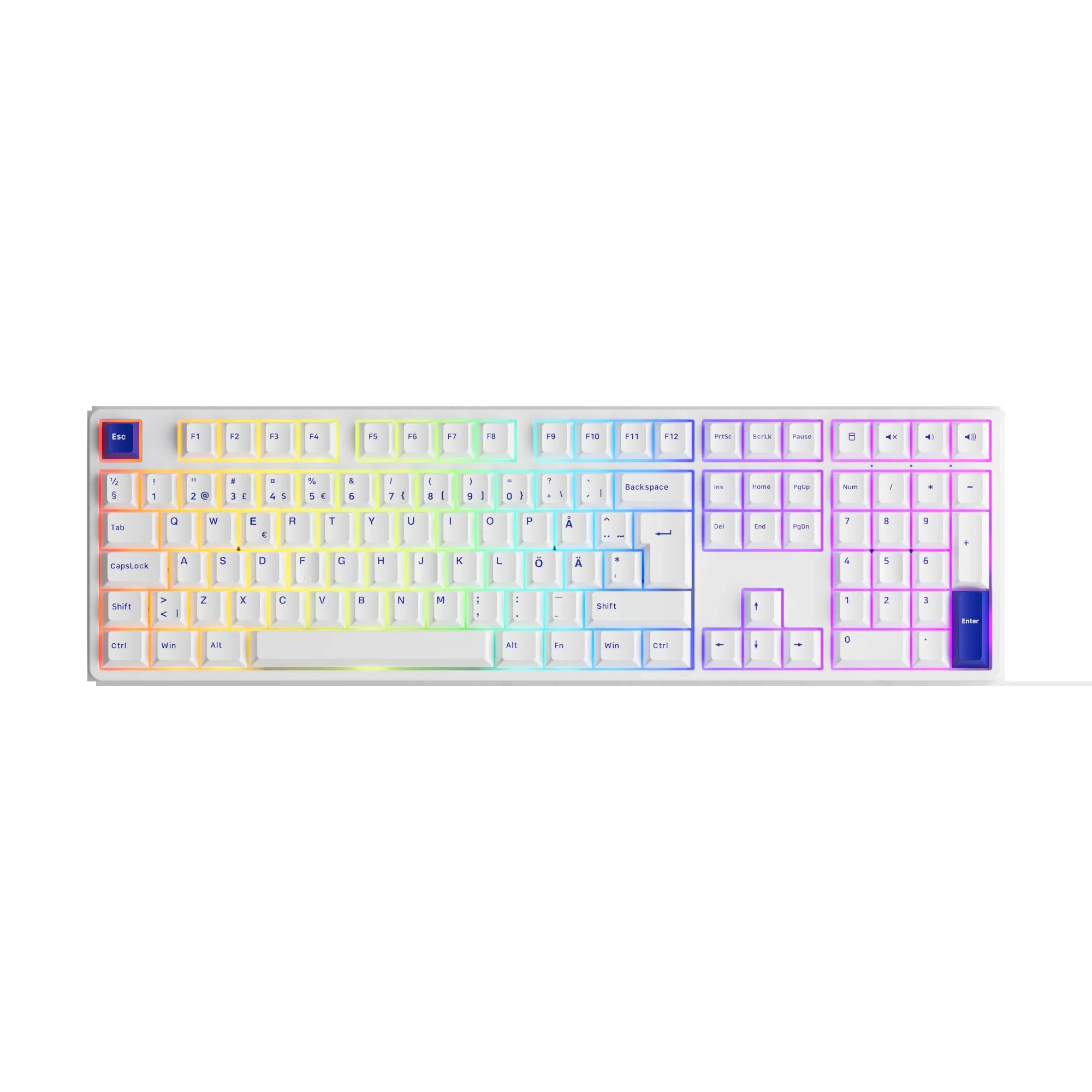 Gaming Gear AKKO 5108B Plus Blue on White