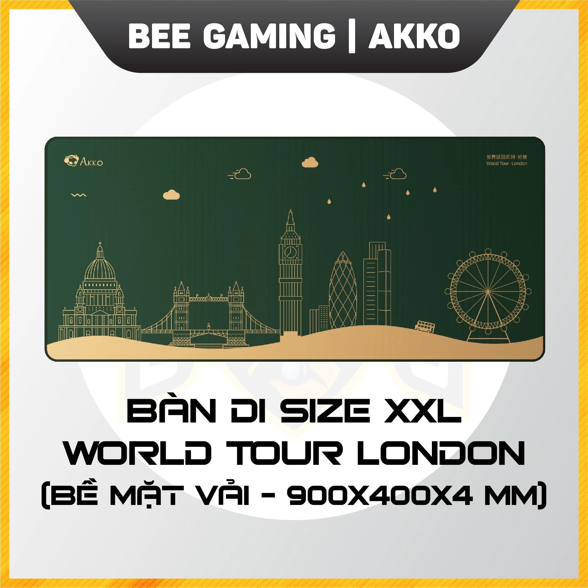 Gaming Gear AKKO Bàn di World Tour London