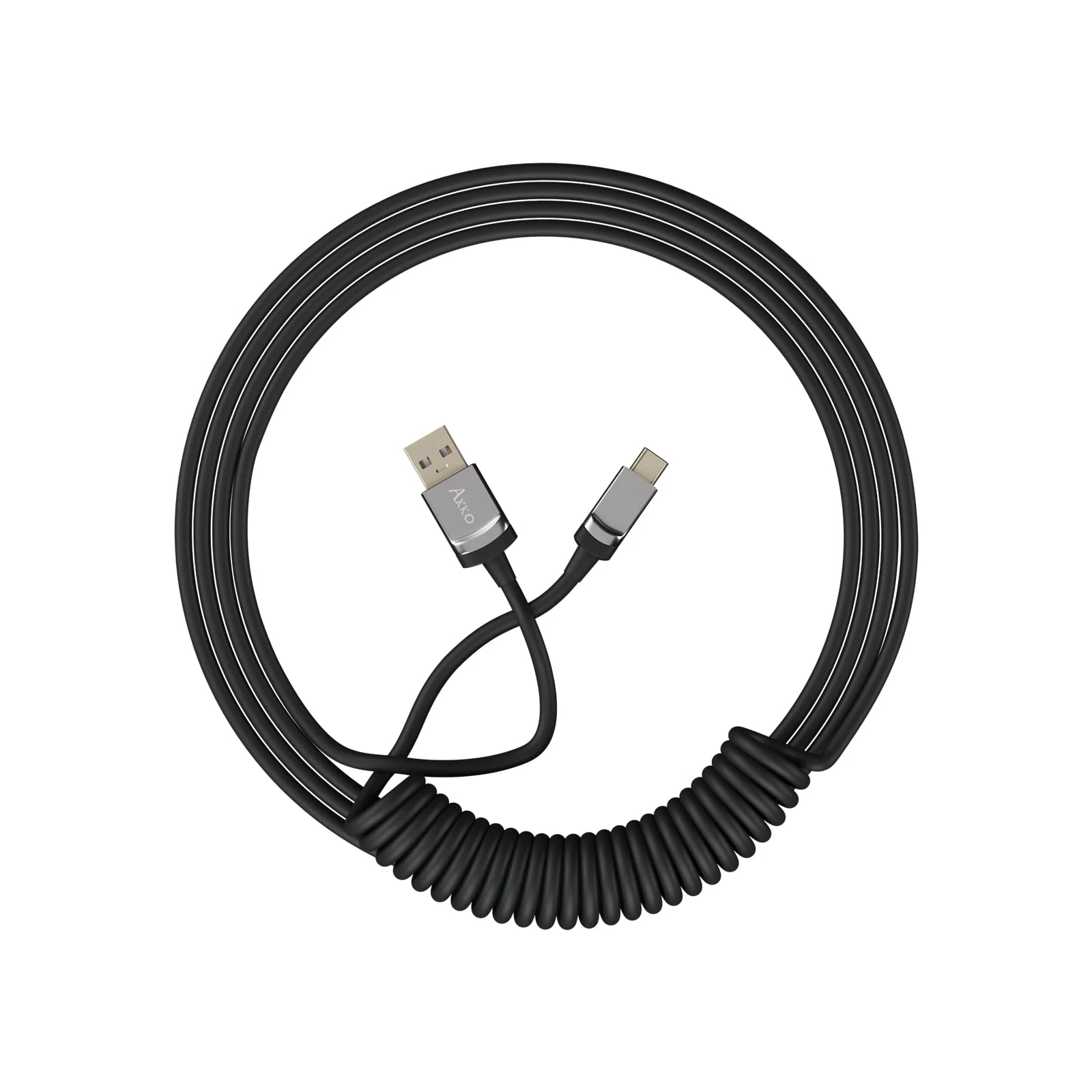 Gaming Gear AKKO Coiled Cable Black
