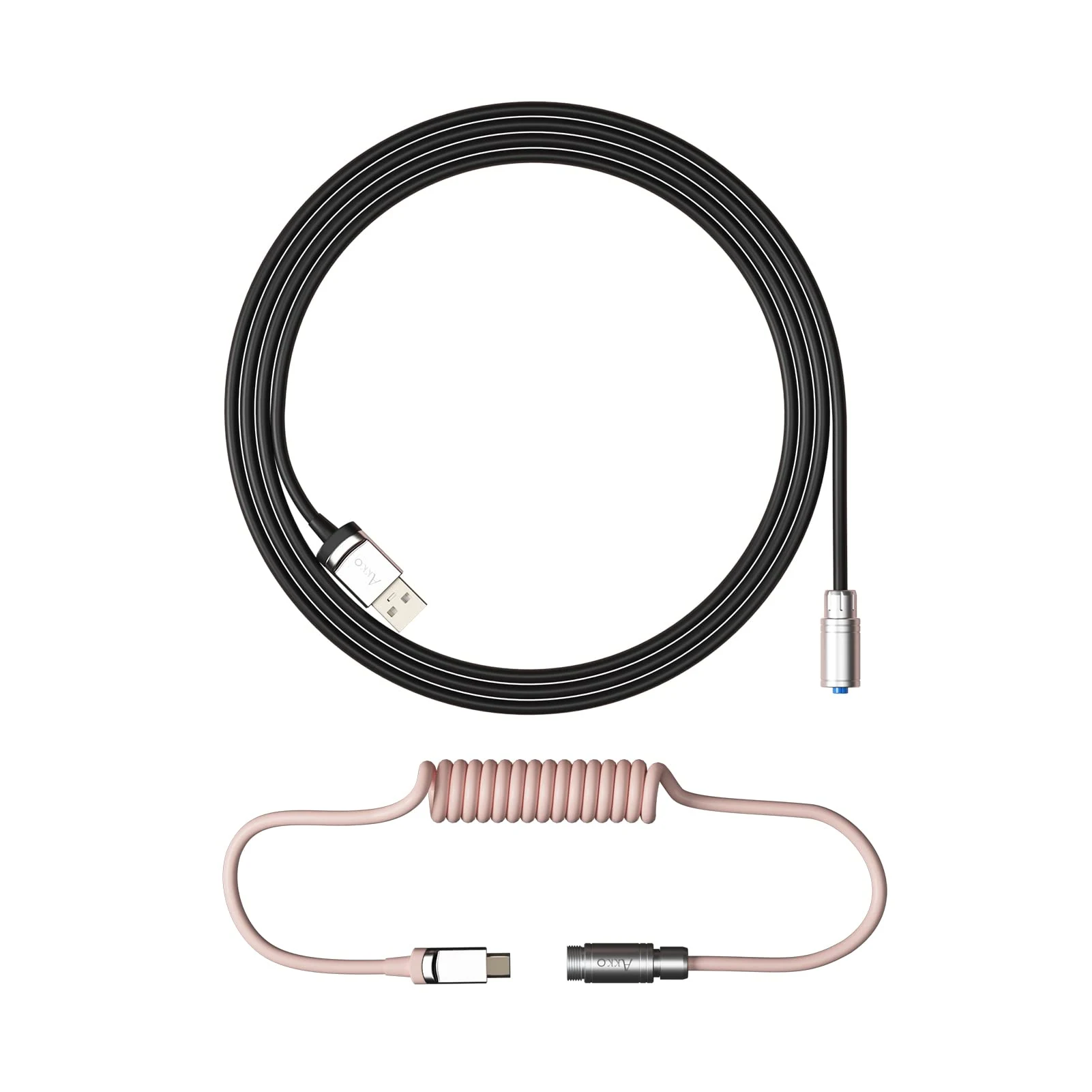 Gaming Gear AKKO Coiled Cable Black