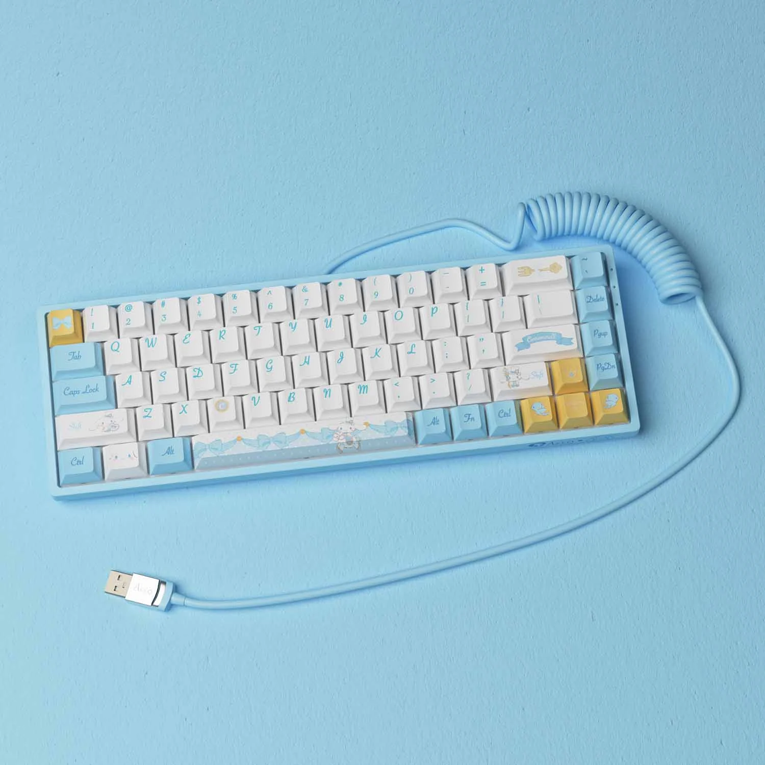 Gaming Gear AKKO Coiled Cable Blue