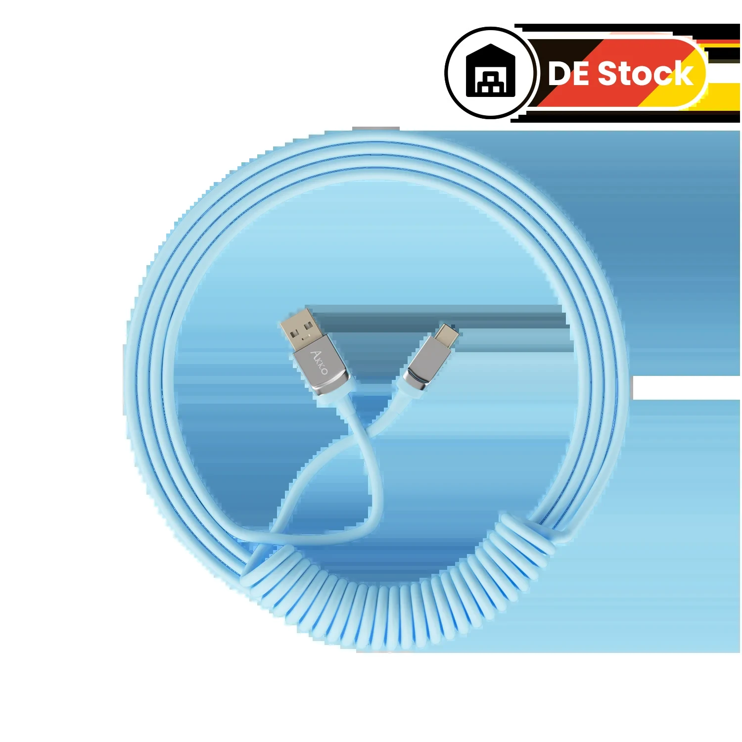 Gaming Gear AKKO Coiled Cable Blue