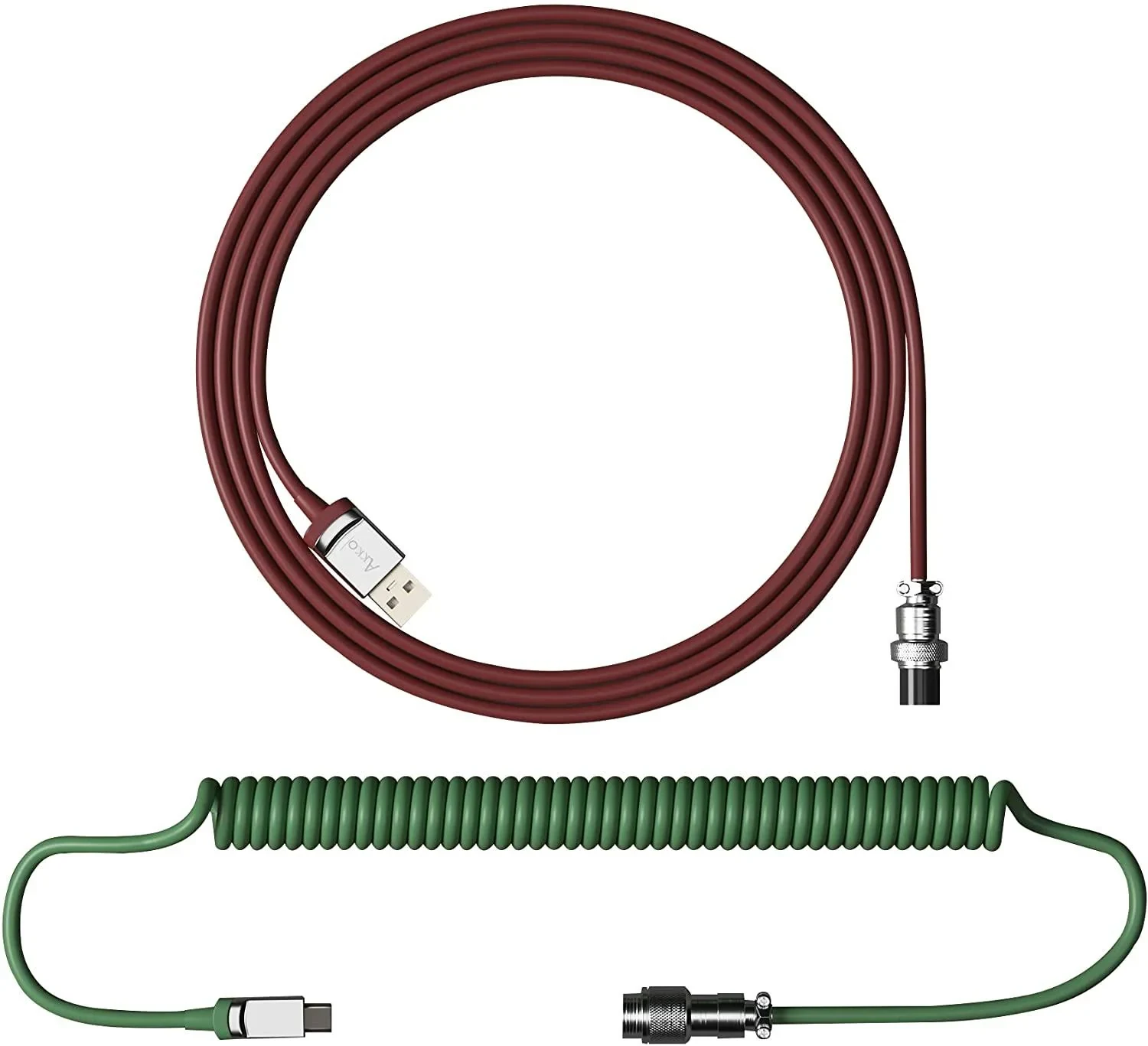 Gaming Gear AKKO Coiled Cable Matcha Green