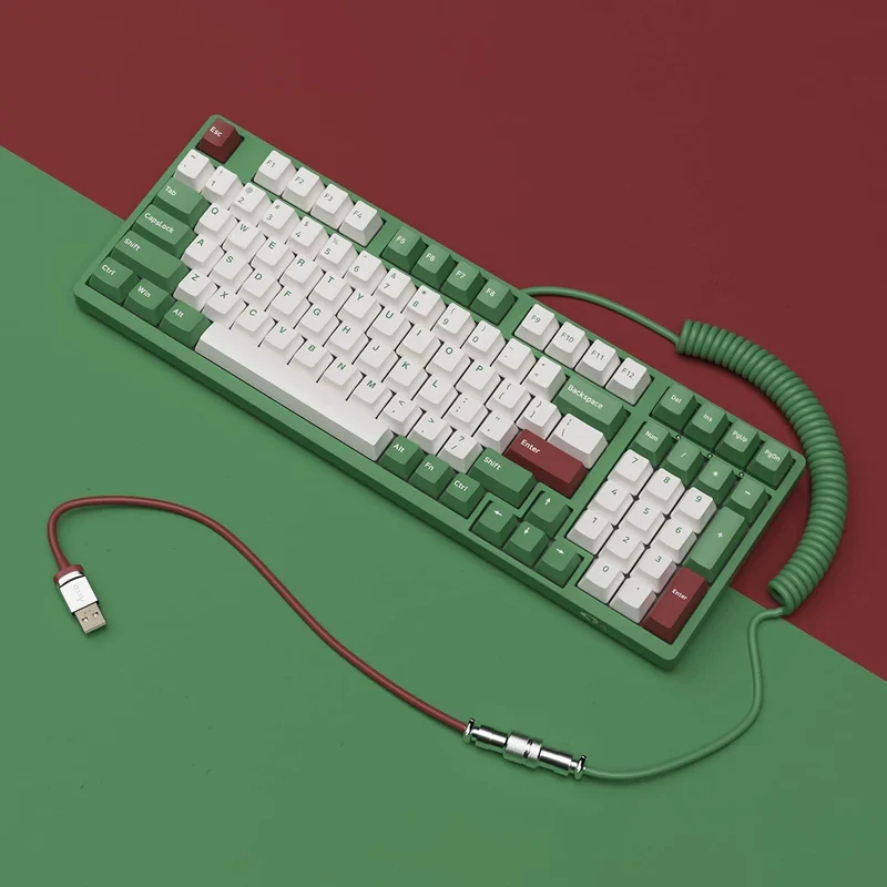 Gaming Gear AKKO Coiled Cable Matcha Green