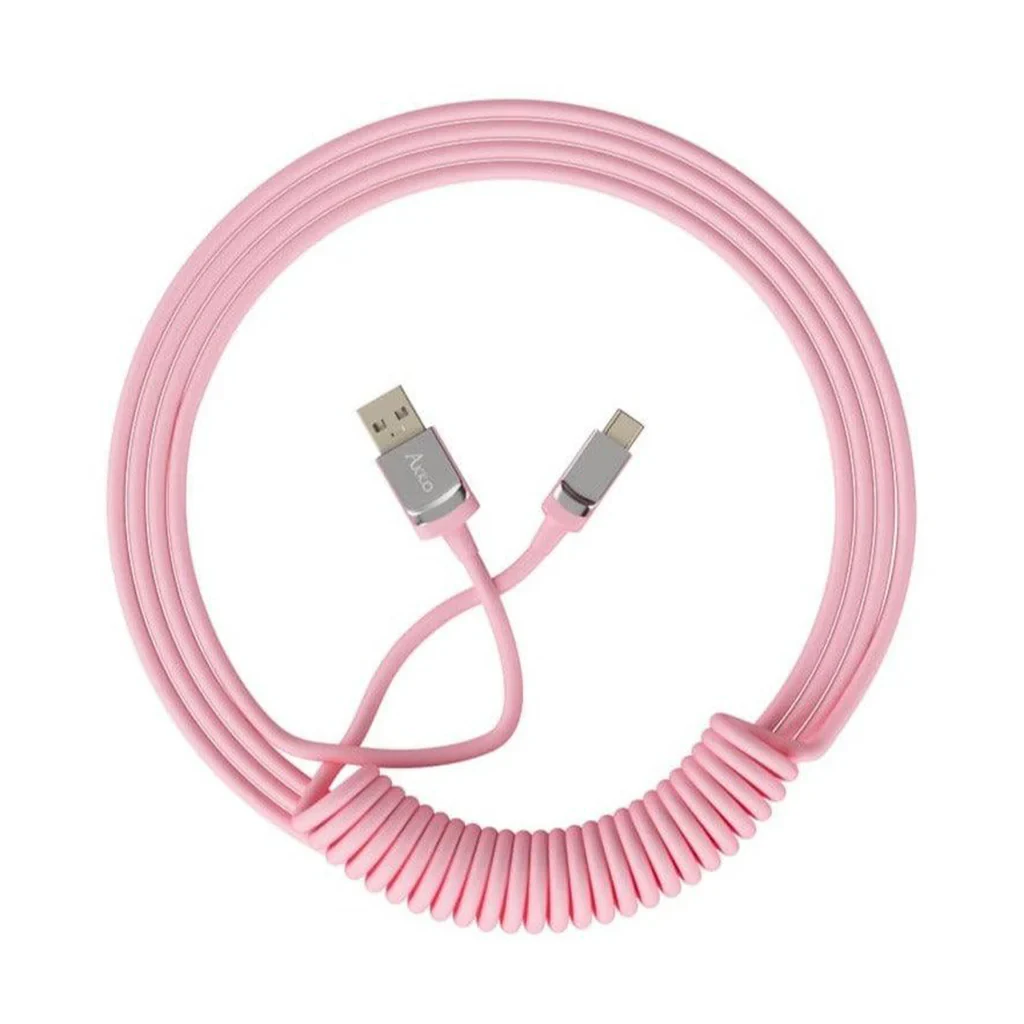 Gaming Gear AKKO Coiled Cable Pink
