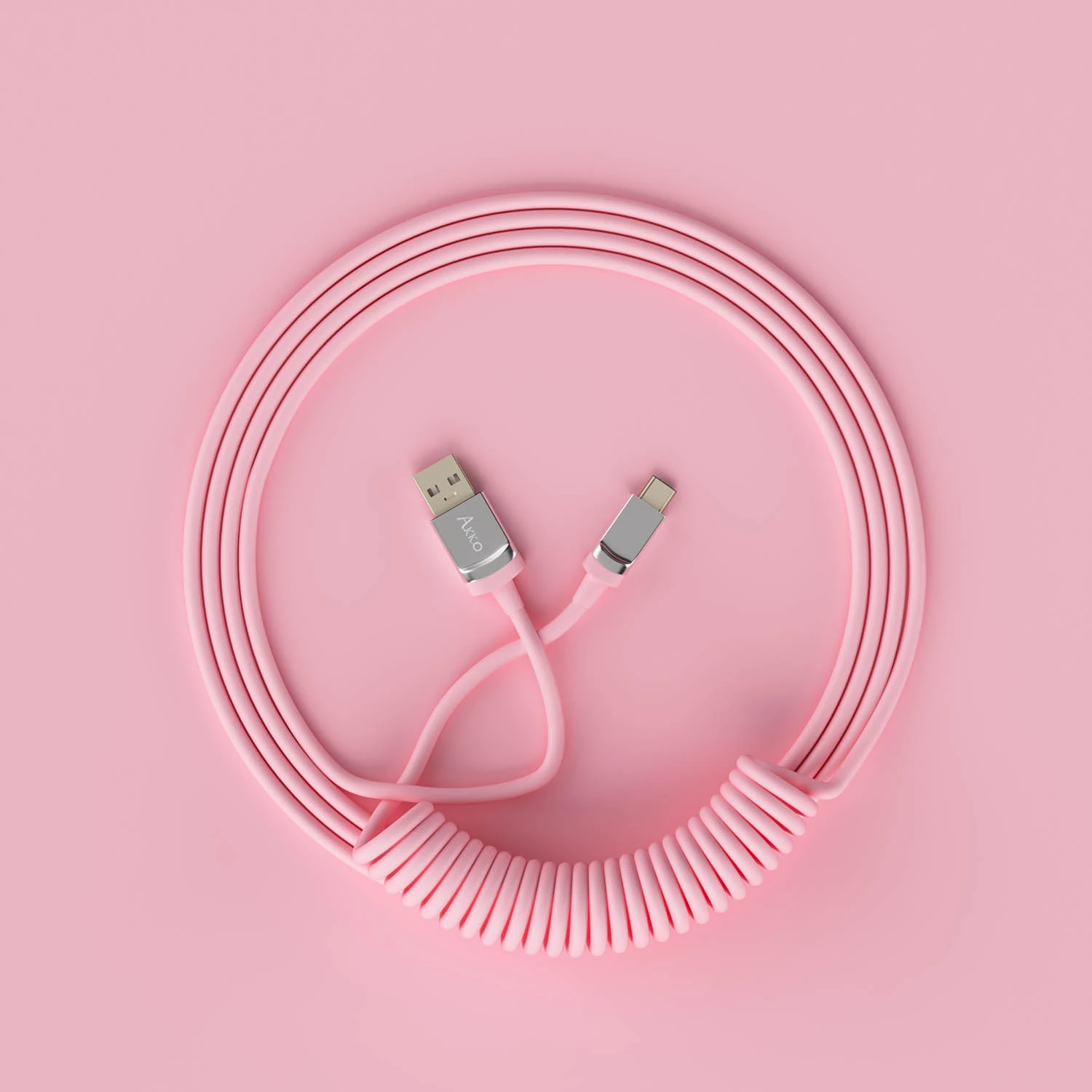 Gaming Gear AKKO Coiled Cable Purple