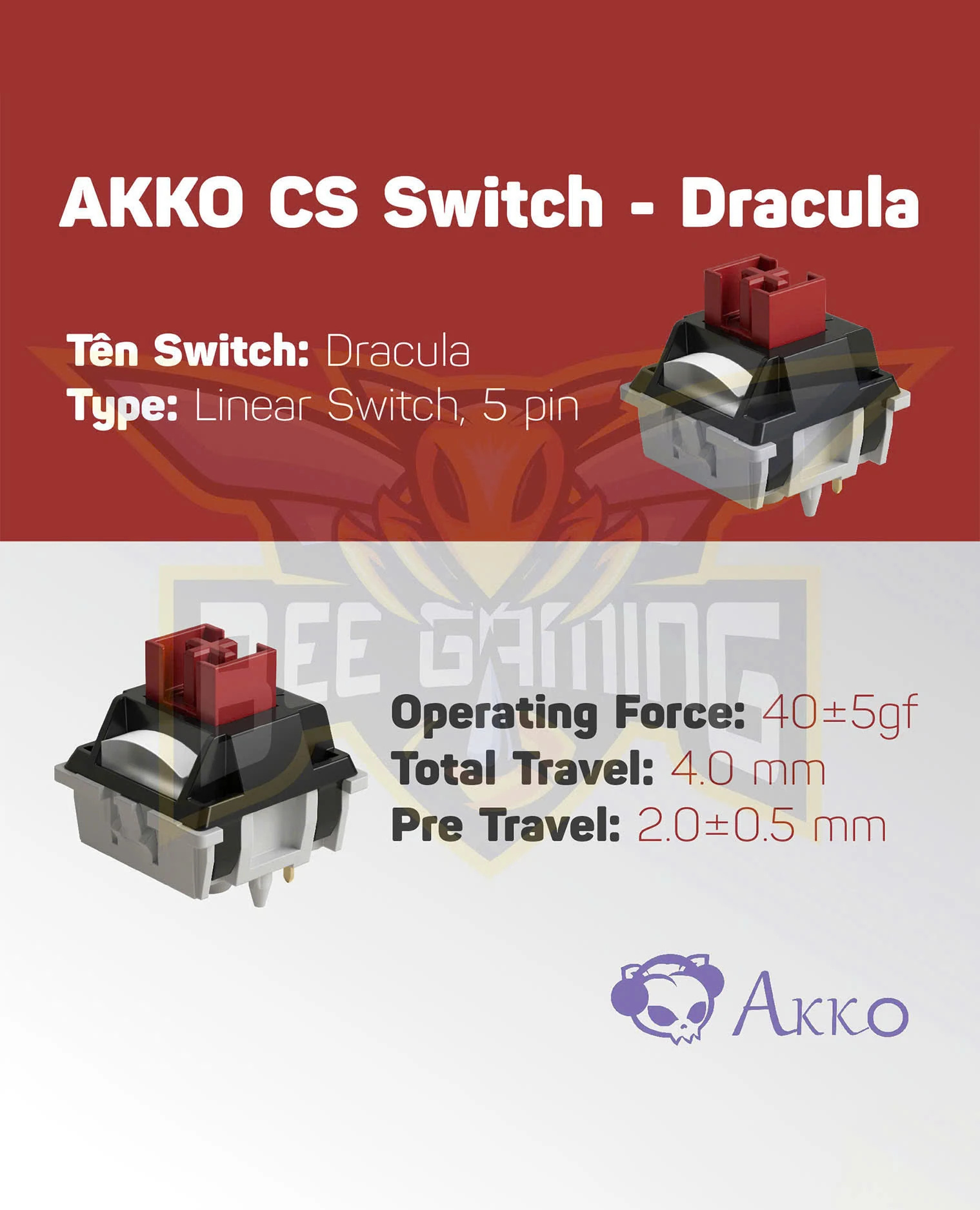 Gaming Gear AKKO Dracula Switch