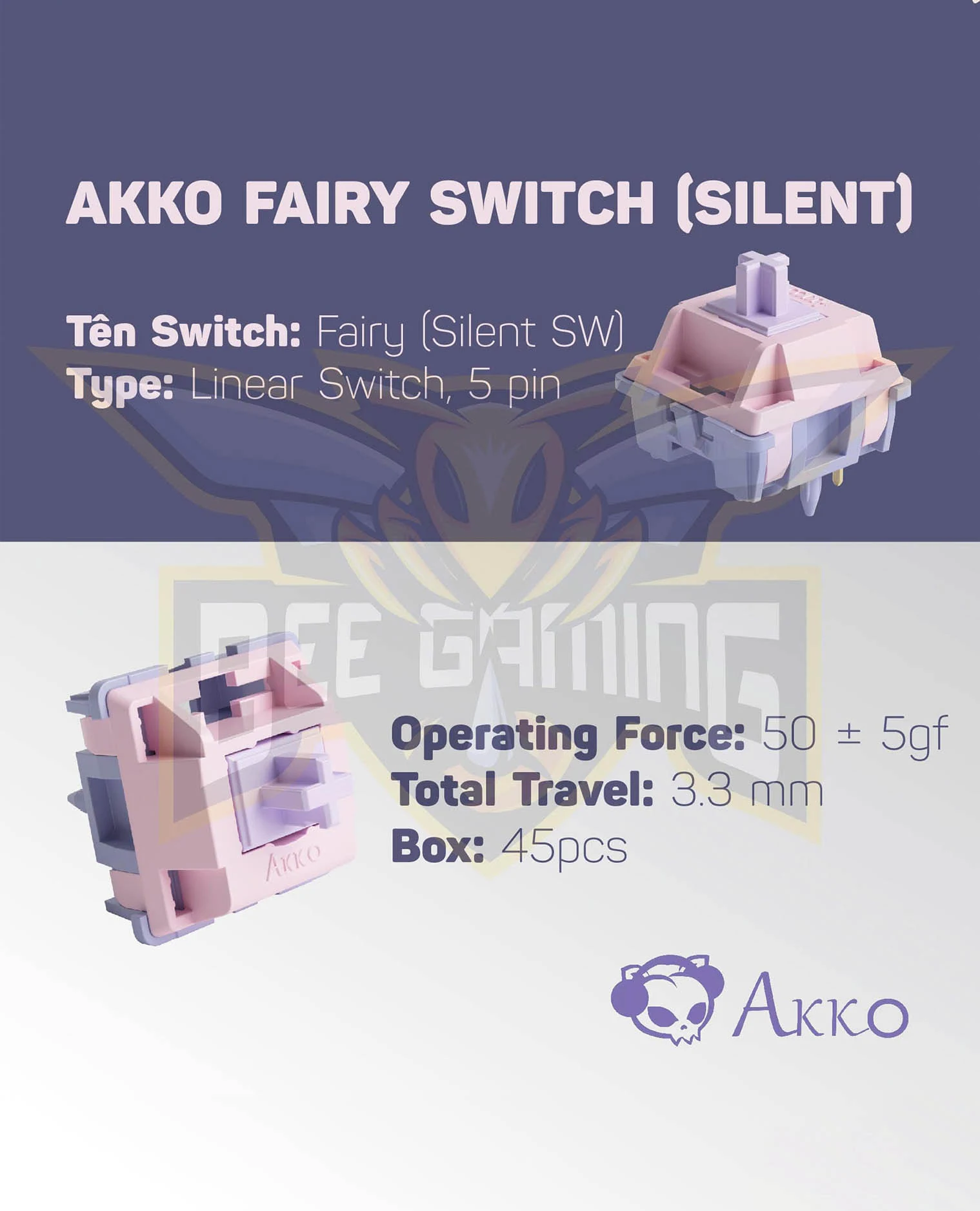 Gaming Gear AKKO Fairy Switch Silent