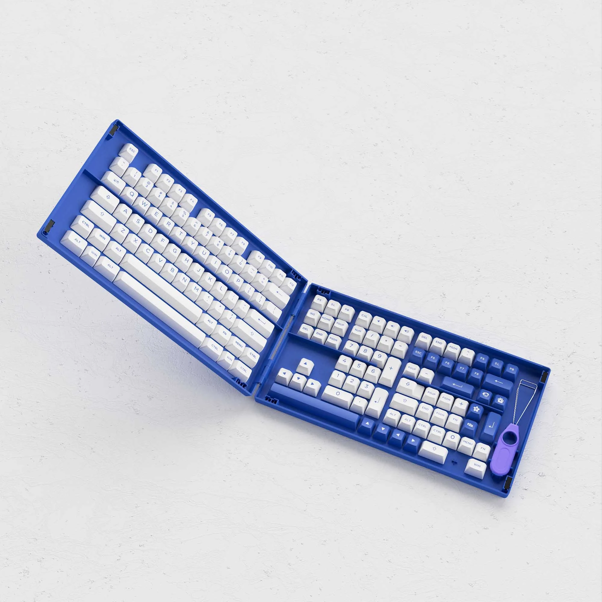 Gaming Gear AKKO Keycap Blue on White
