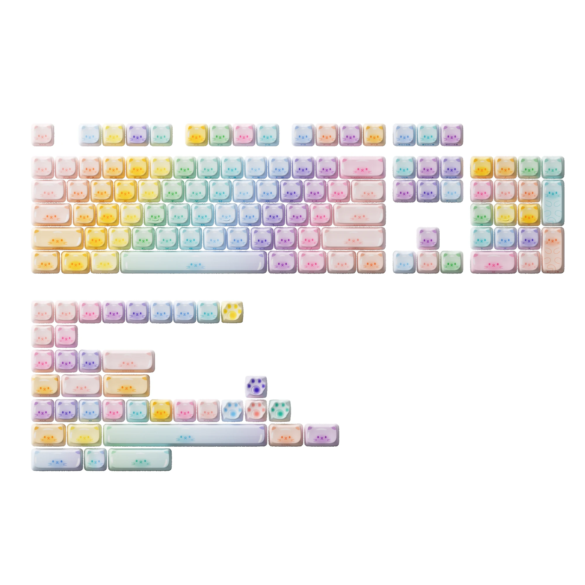 Gaming Gear AKKO Keycap Cat Theme