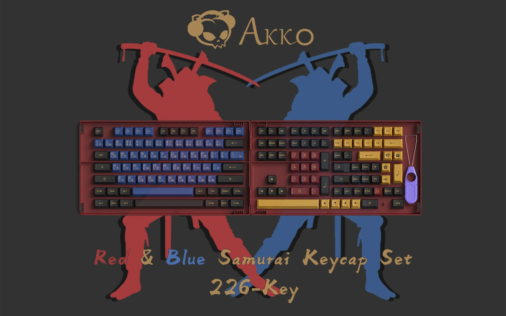 Gaming Gear AKKO Keycap Red Samurai