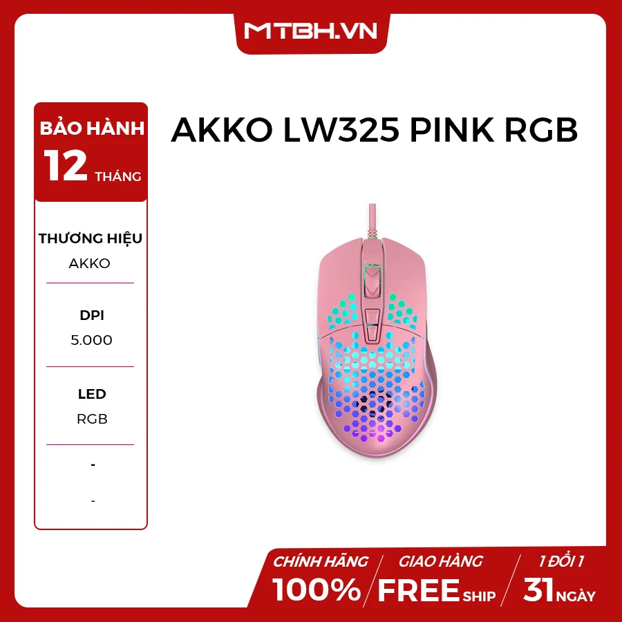 Gaming Gear AKKO LW325 Pink
