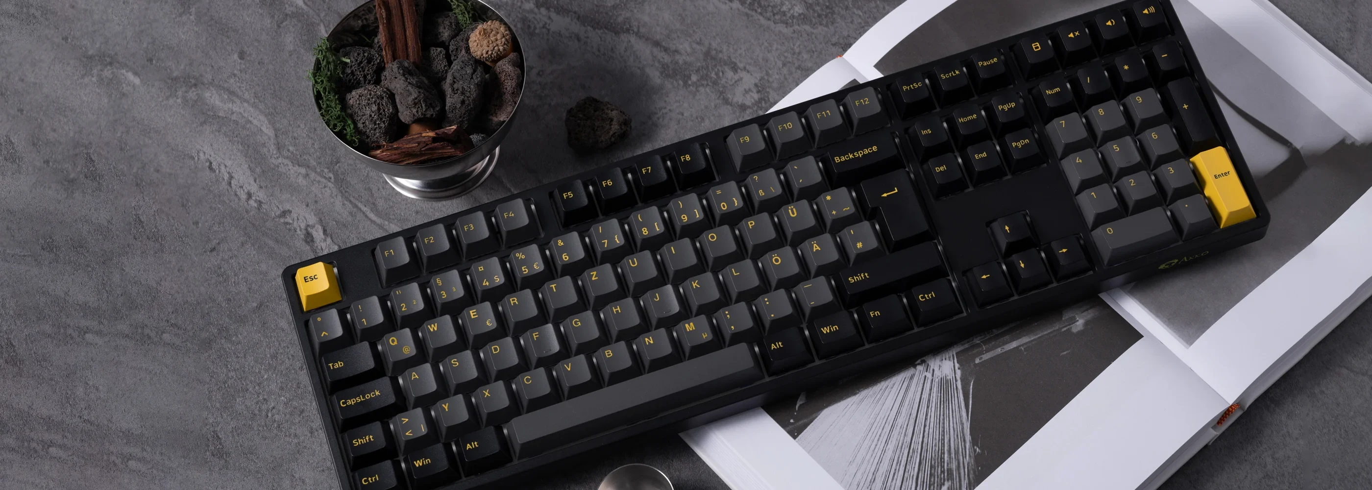 Gaming Gear AKKO MOD008B Plus Black & Gold