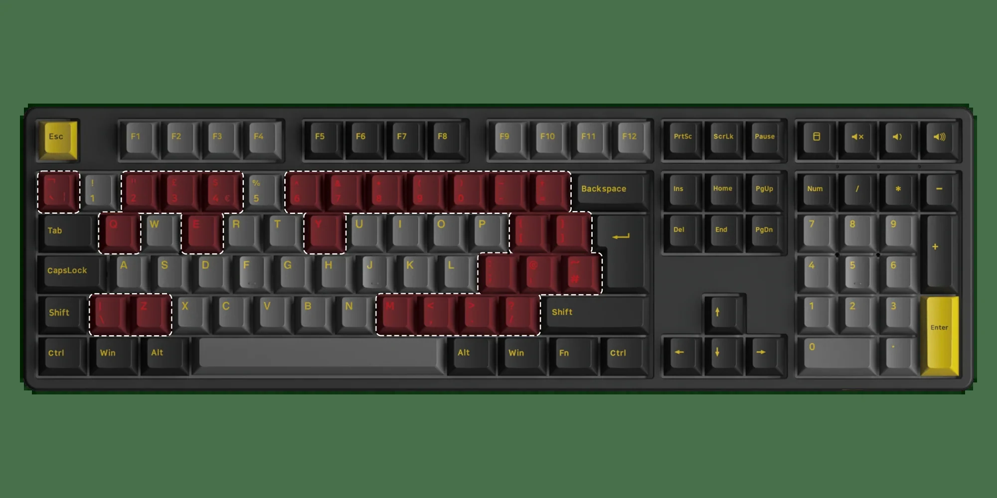 Gaming Gear AKKO MOD008B Plus Black & Gold