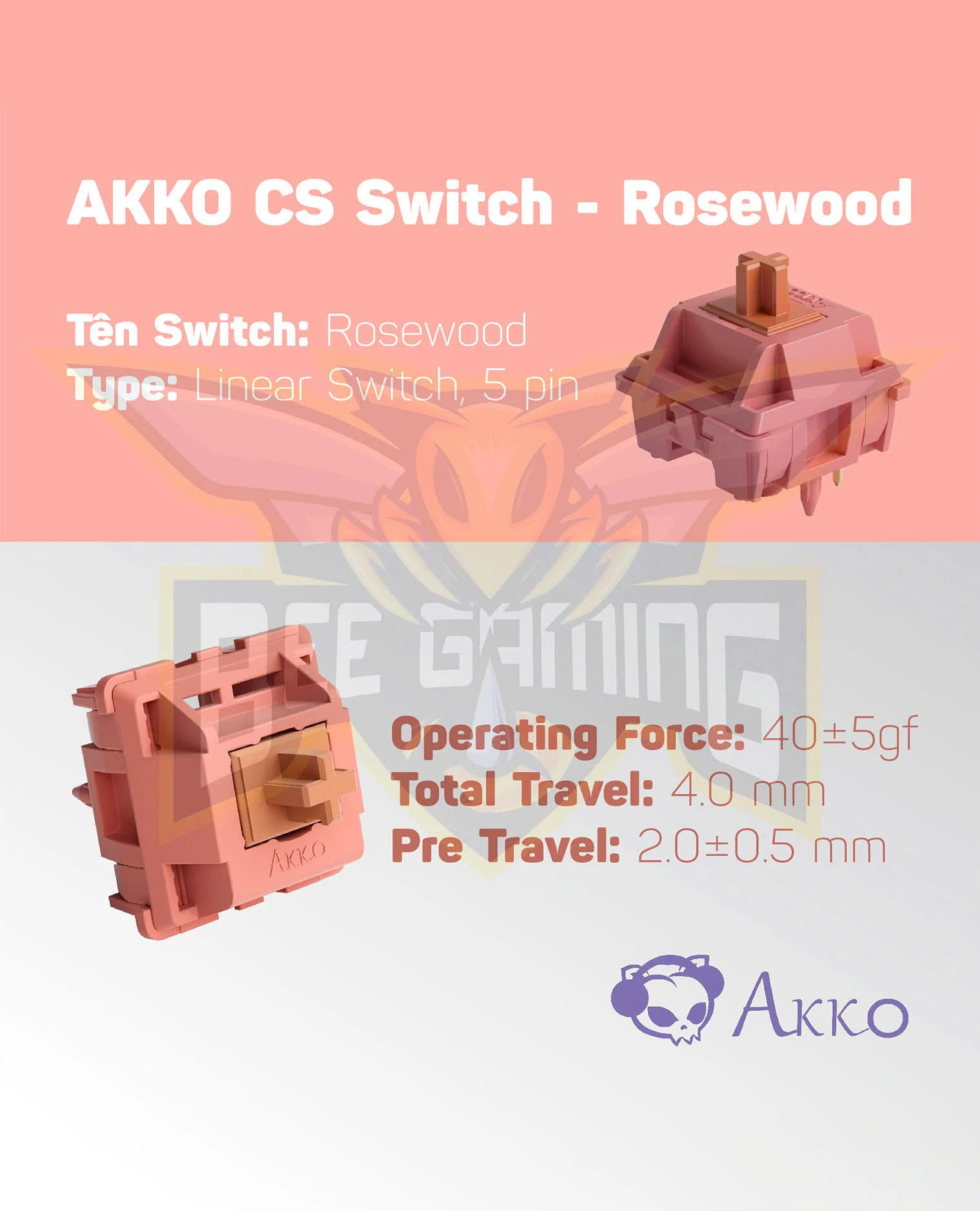 Gaming Gear AKKO Rosewood Switch