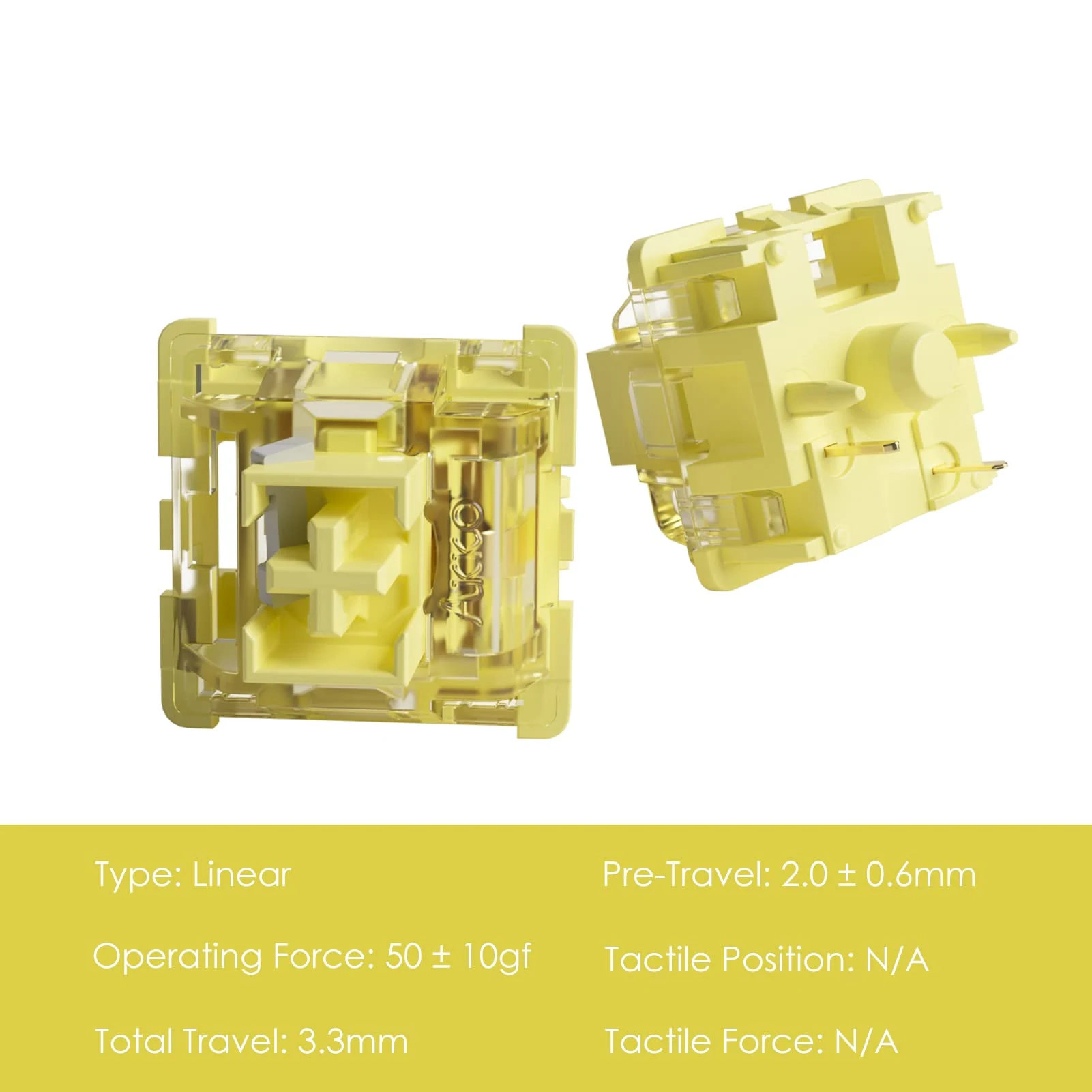 Gaming Gear AKKO Switch v3 Cream Yellow Pro