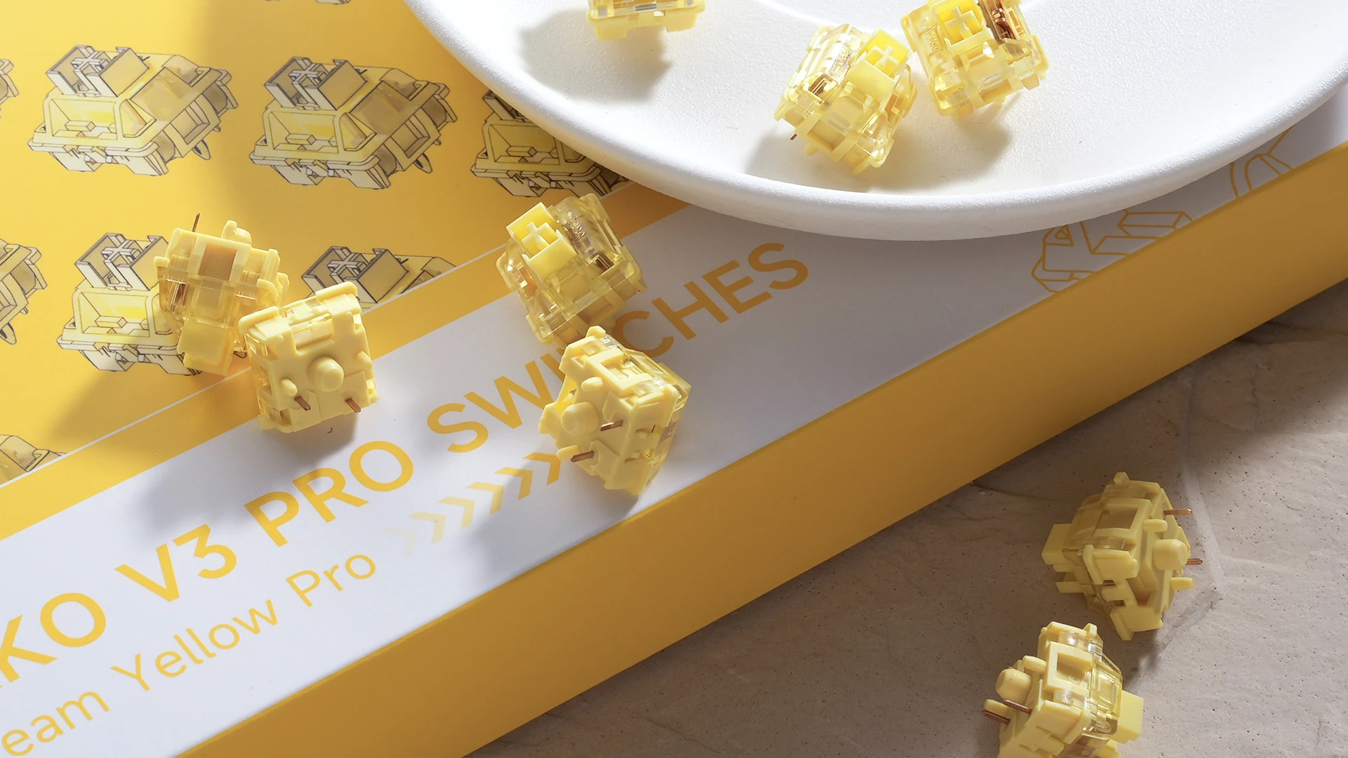 Gaming Gear AKKO Switch v3 Cream Yellow Pro
