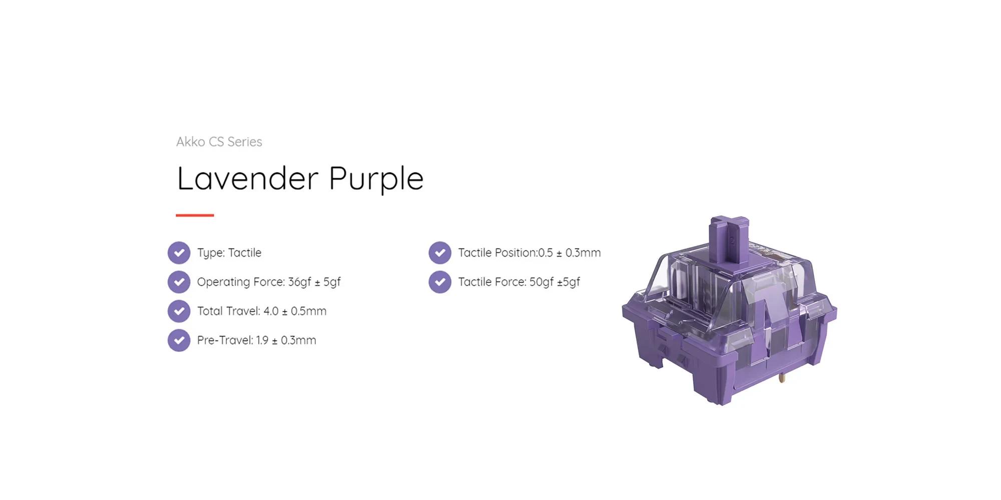 Gaming Gear AKKO Switch v3 Jelly Purple