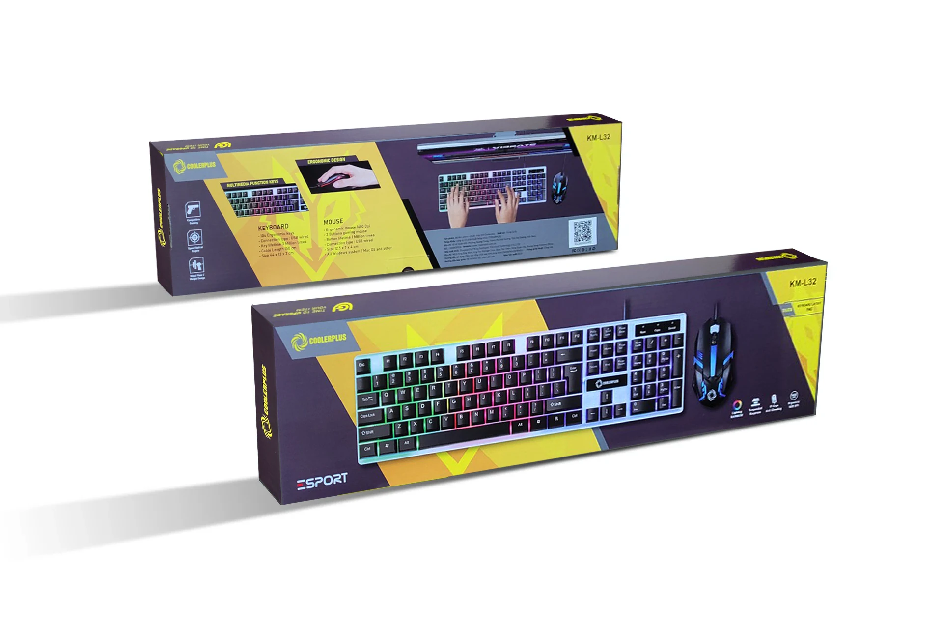 Combo phím chuột Gaming Đen