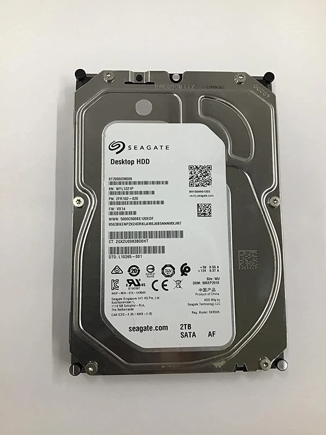 HDD Seagate BarraCuda 2TB 3.5 inch - ST2000DM008