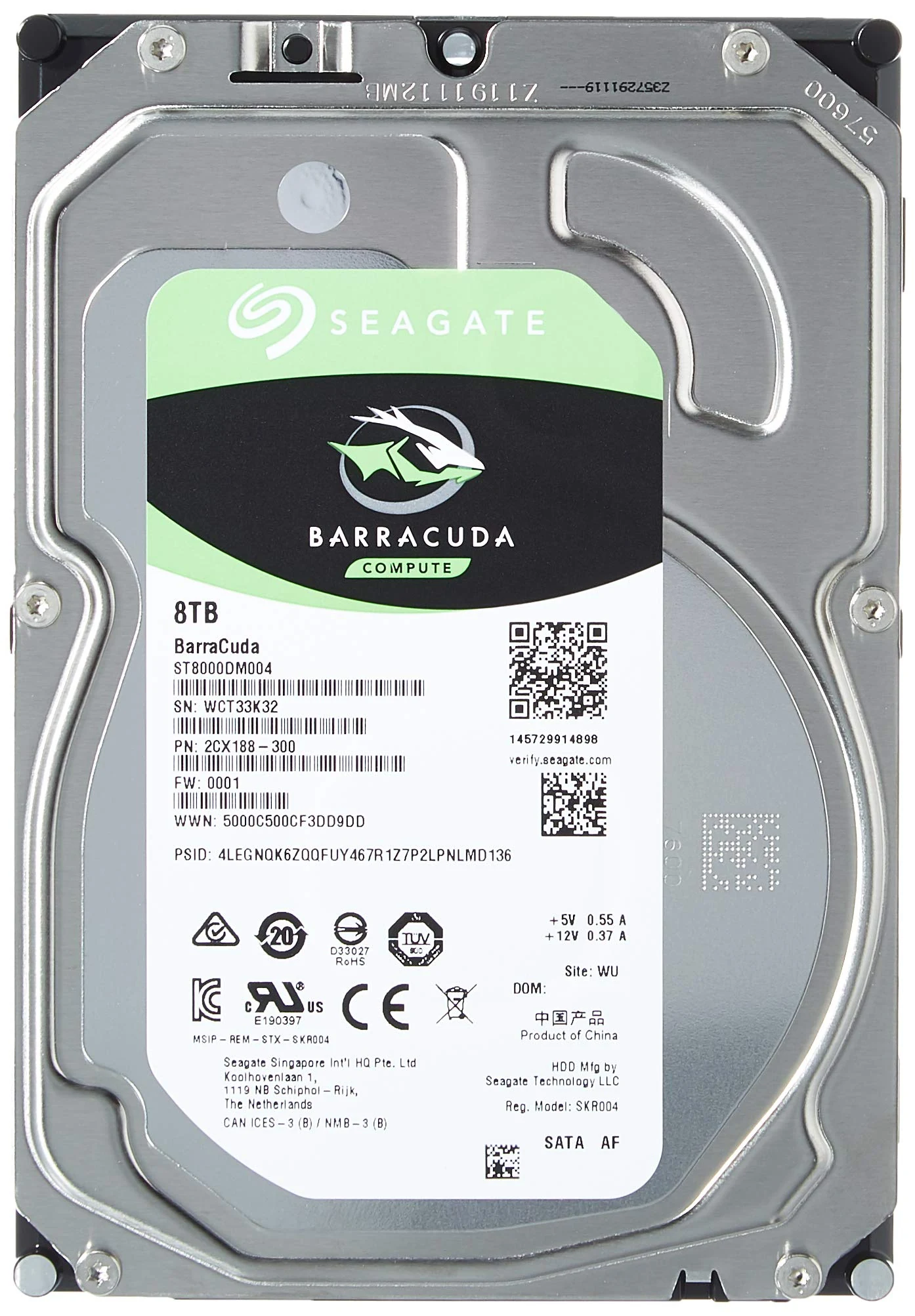 HDD Seagate BarraCuda 8TB 3.5 inch - ST8000DM004