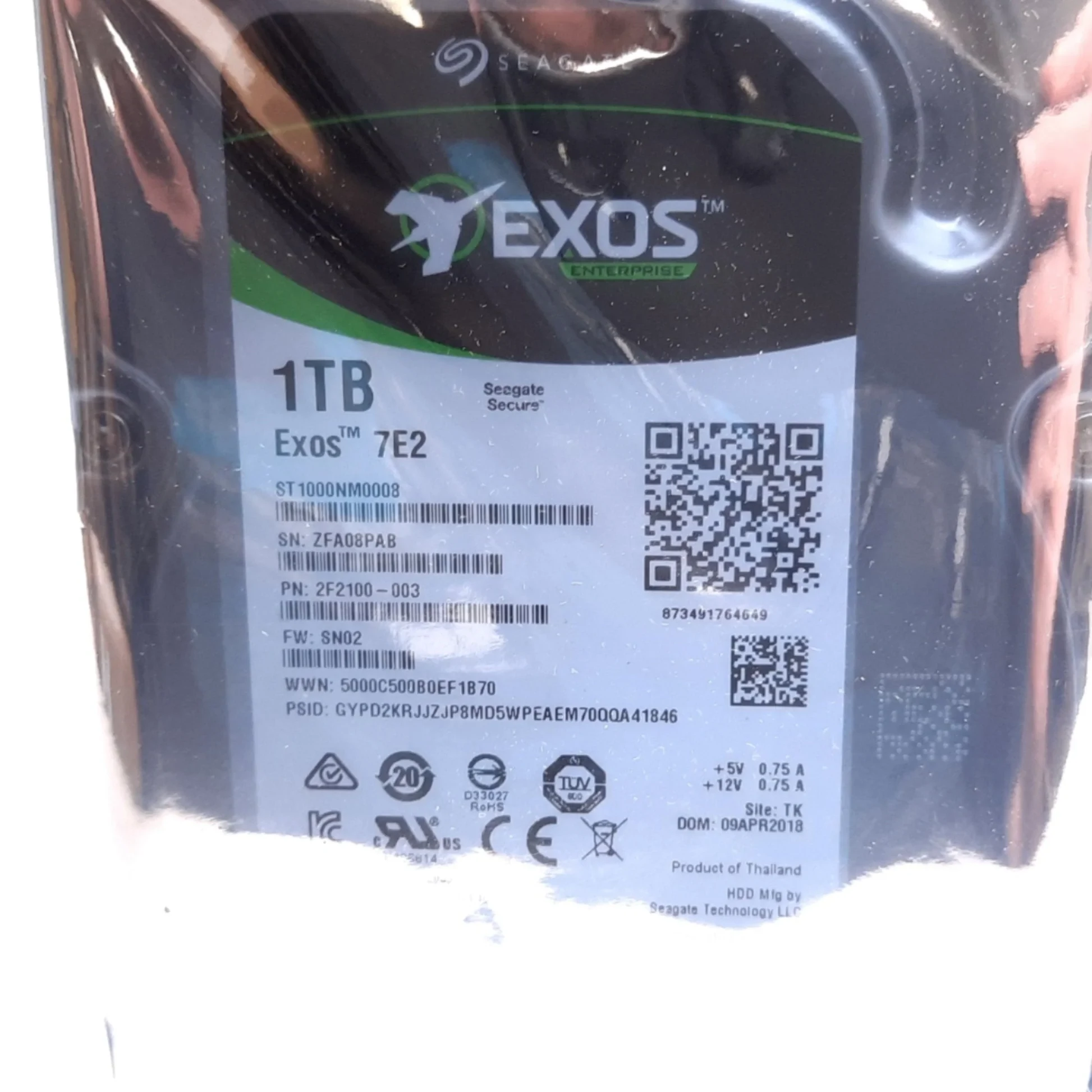 HDD Seagate Exos 7E2 1TB 3.5 inch - ST1000NM0008
