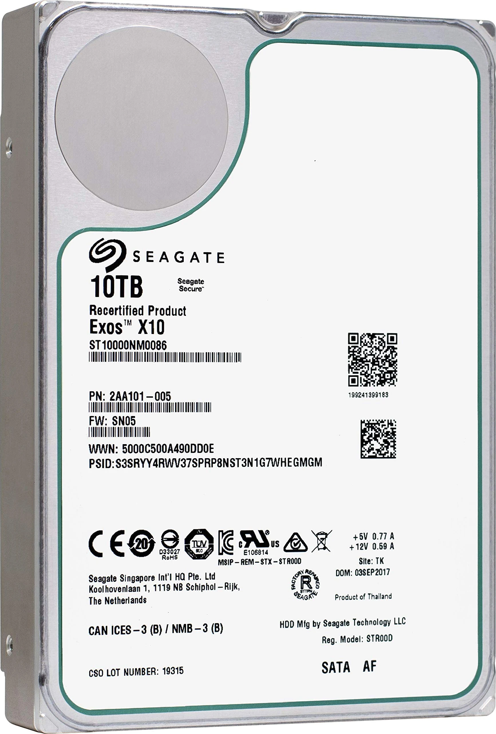 HDD Seagate Exos X10 10TB 3.5 inch - ST10000NM0086