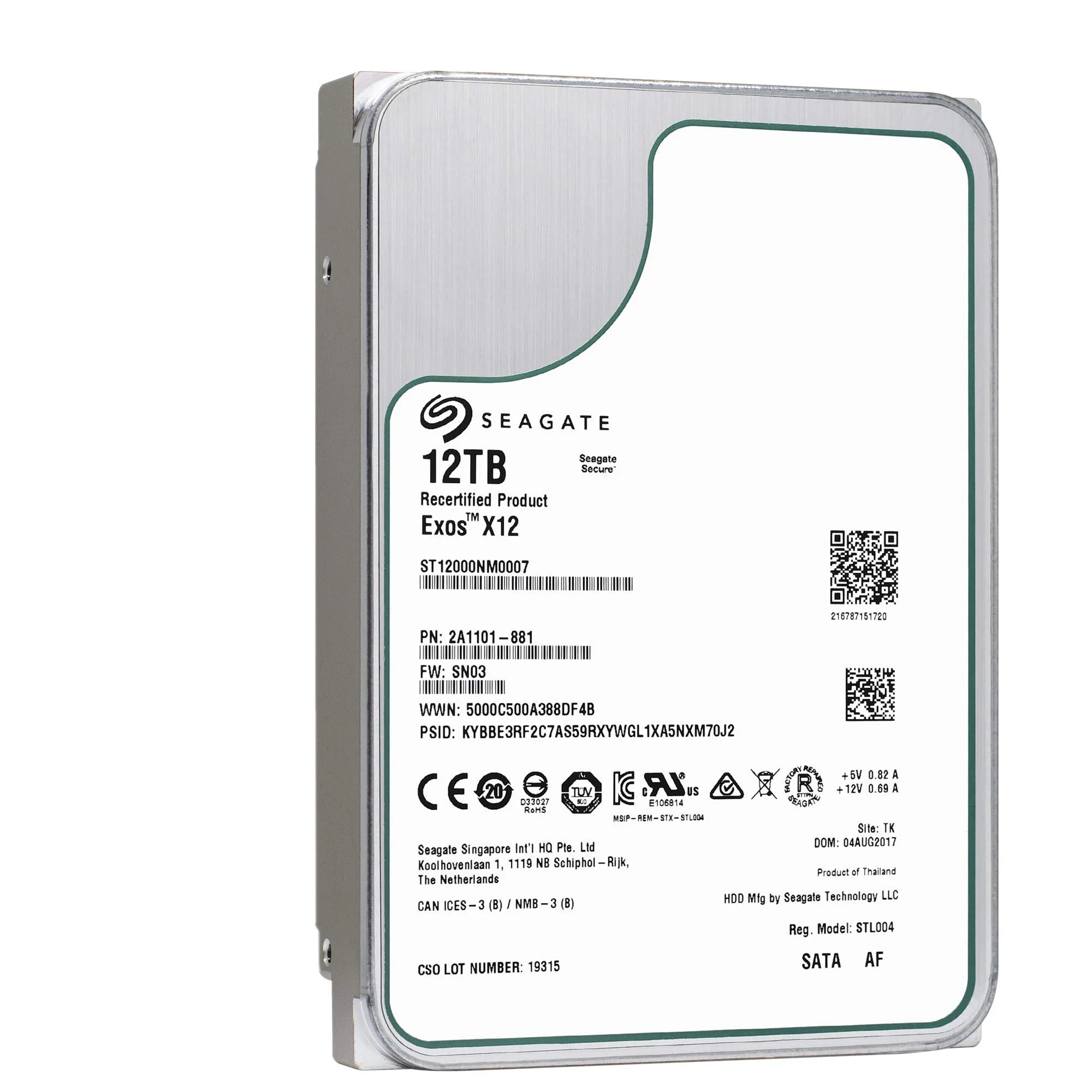 HDD Seagate Exos X12 12TB 3.5 inch - ST12000NM0007