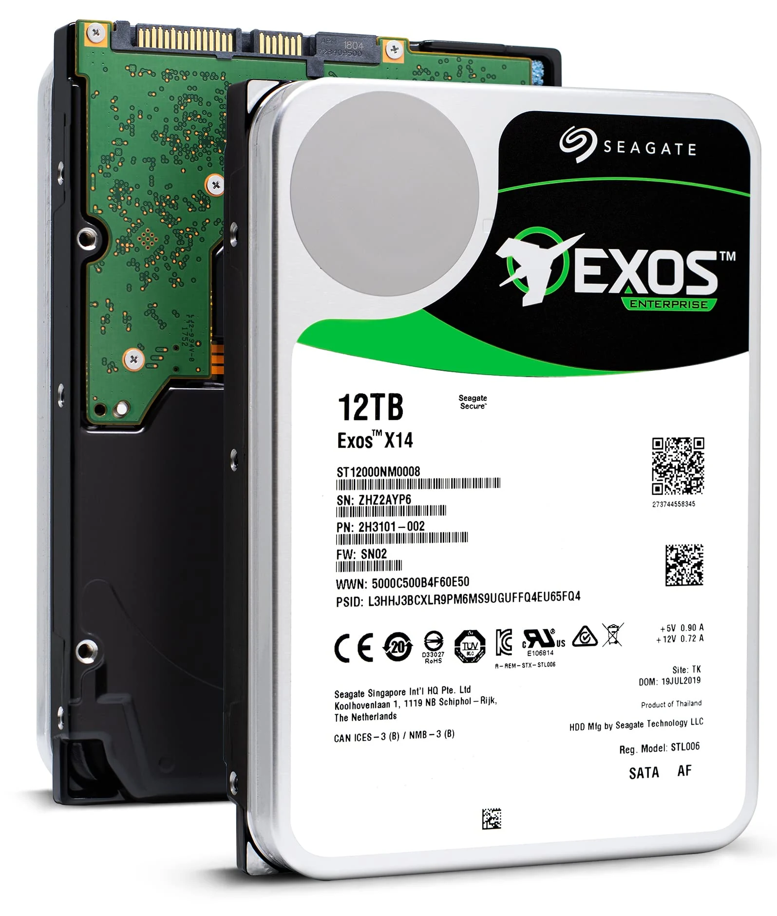 HDD Seagate Exos X14 12TB 3.5 inch - ST12000NM0008