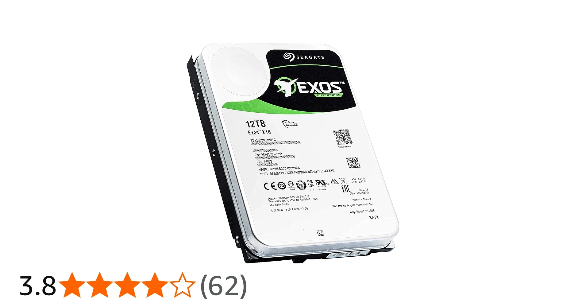 HDD Seagate Exos X16 12TB 3.5 inch - ST12000NM001G