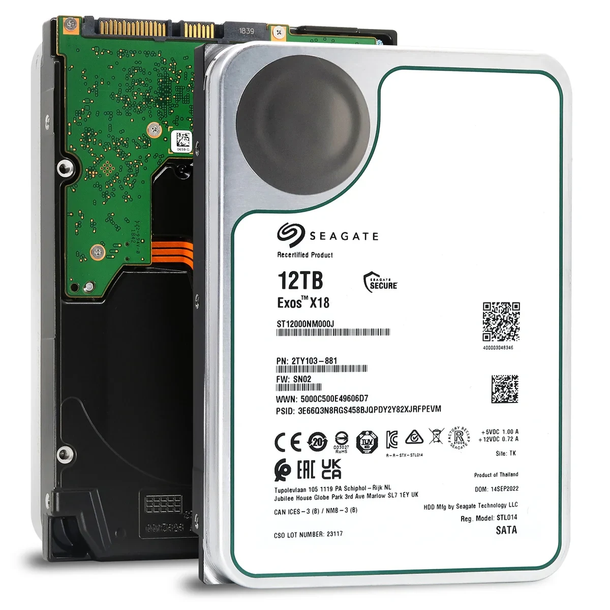 HDD Seagate Exos X18 12TB 3.5 inch - ST12000NM000J