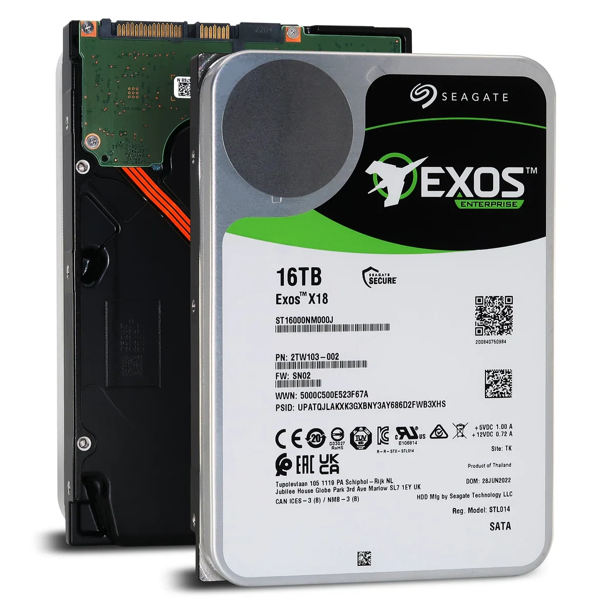 HDD Seagate Exos X18 16TB 3.5 inch - ST16000NM000J