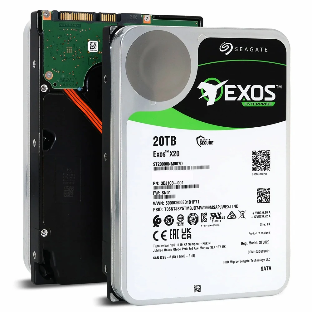 HDD Seagate Exos X20 20TB 3.5 inch - ST20000NM007D